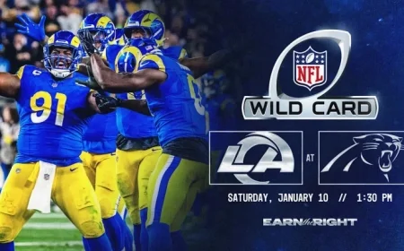 Rams Battle Panthers in Wild Card Playoff Showdown