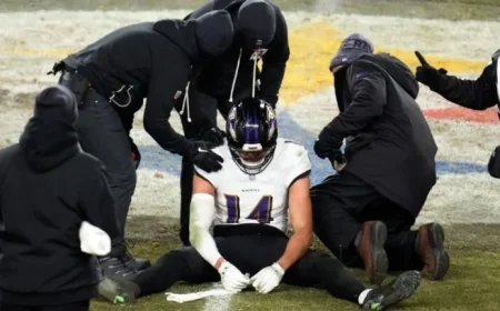 Ravens’ Star Hamilton Sidelined Due to Concussion