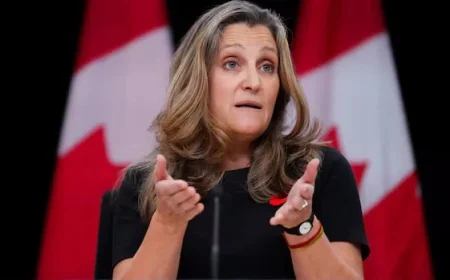 Zelenskyy Appoints Chrystia Freeland as Ukraine Economic Adviser