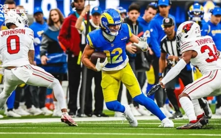 Rams’ Puka Nacua Beats Randy Moss for Second-most Early NFL Receiving Yards