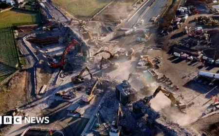 M6 Clifton Bridge Demolition Concludes, Motorway Reopens