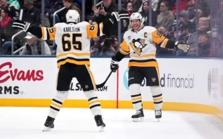 Sidney Crosby’s Overtime Goal Secures Thrilling Comeback Victory in Columbus