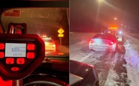 Suspected Drunk Driver Caught Speeding at 189 km/h on Highway 401