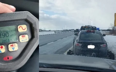 Driver Caught Speeding at 190 km/h on Clarington’s Highway 407