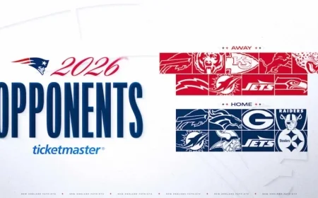 New England Patriots Confirm 2026 Opponent Lineup