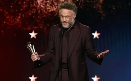 Seth Rogen Quips He’ll Skip Therapy After 2026 Critics Choice Win