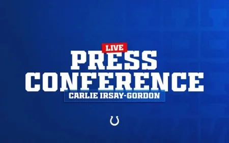Carlie Irsay-Gordon Hosts Press Conference on January 5 at 2:30 p.m.
