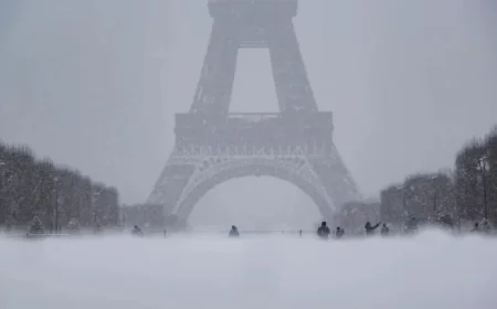 Snowstorm Wreaks Havoc in France: Travel Disruptions and School Closures