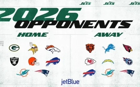 New York Jets Unveil 2026 Season Opponents