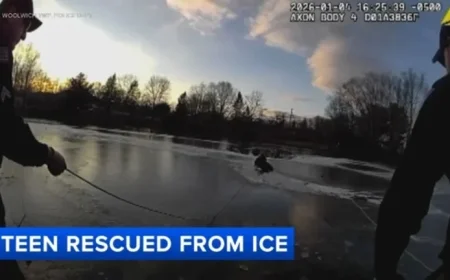 Woolwich Police Rescue Teen After Falling Through Icy Pond
