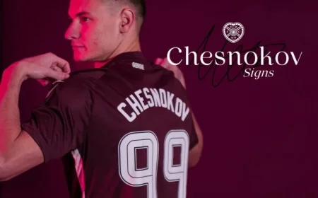 Chesnokov Signs with Hearts