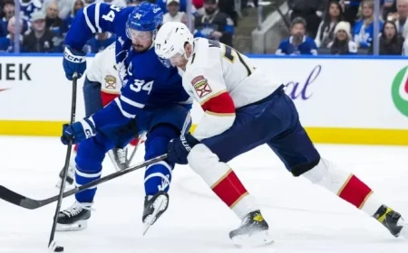 Matthews Aims to Extend Streak as Maple Leafs Face Panthers