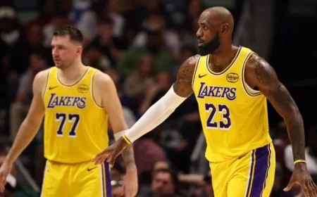 Lakers Triumph Over Pelicans as Fans Laud LeBron James, Luka Doncic