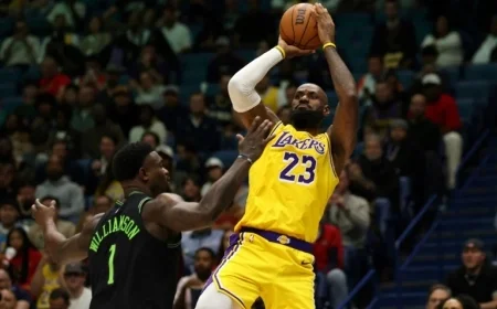 James and Doncic Lead Lakers to Victory Over Pelicans