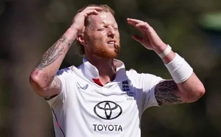 England Captain Ben Stokes Suffers Groin Injury in Ashes Final Test