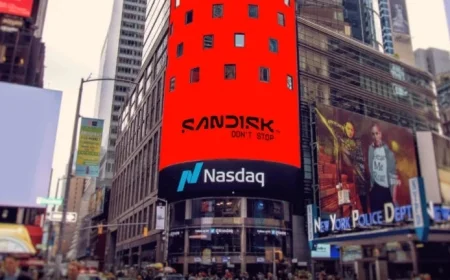 Sandisk Surges to Record High Amid Expanding Memory Market
