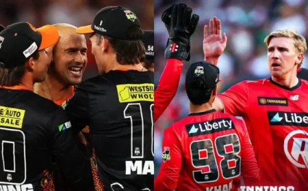 BBL 2025-26: Perth Scorchers vs Melbourne Renegades – Match Prediction