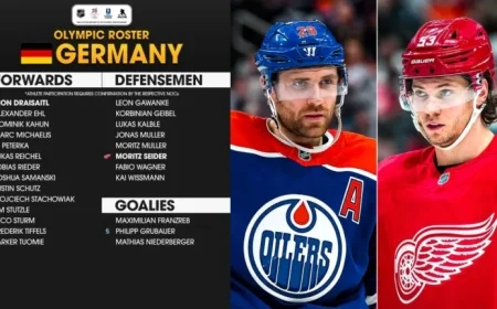Germany Unveils 2026 Winter Olympics Roster Featuring Draisaitl and Seider