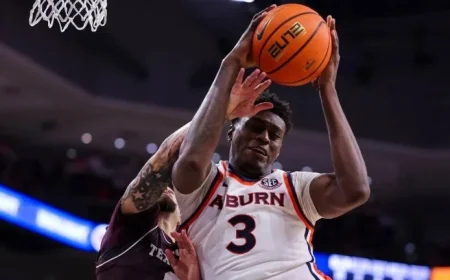 Auburn Falls 90-88 to Texas A&M After Disallowed Buzzer Beater