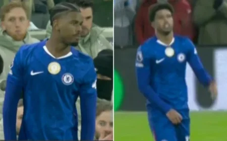 Chelsea’s Andrey Santos Subbed After Painful Hit from Powerful Shot