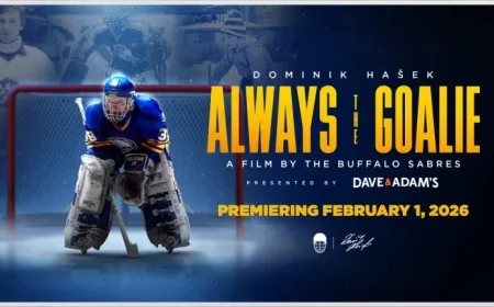 Sabres Unveil Documentary ‘Dominik Hasek: Always the Goalie’ by Dave & Adams