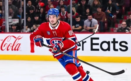 Hutson Scores Twice; Danault Secures a Point