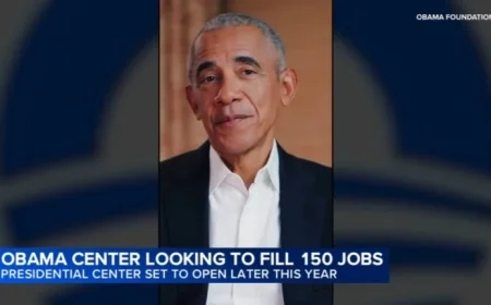 Obama Encourages Chicagoans to Apply for Jobs at Presidential Center