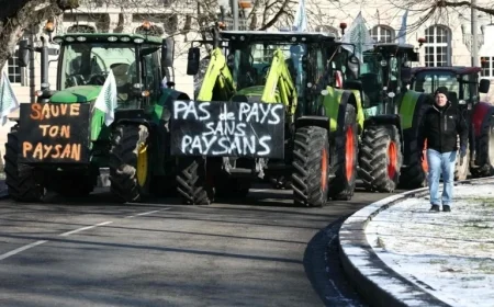 French Farmers Defy Roadblocks, March Toward Paris