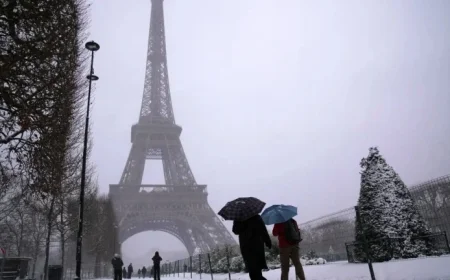 Snow and Ice Disrupt Flights and Block Highways Across Europe