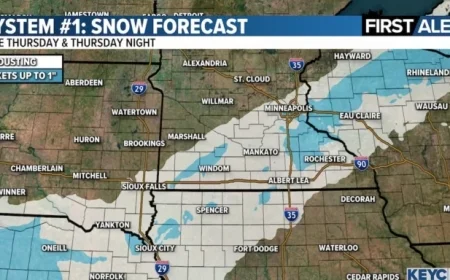Rain and Light Snow Predicted by Week’s End