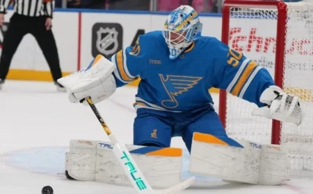 Blues Coach Struggles to Find Backup, Keeps Binnington in Game