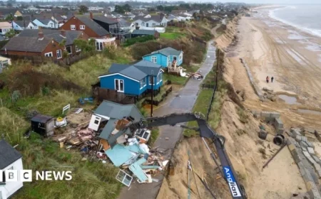 Fourteen Hemsby Clifftop Homes at Risk of Imminent Collapse