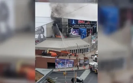 Blaze Erupts at Halifax’s Scotiabank Centre