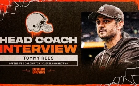 Browns Interview Tommy Rees for Head Coach Position