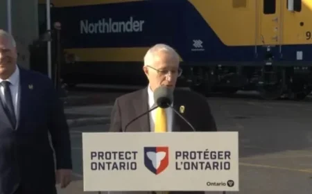 Ontario Welcomes Arrival of First Northlander Trainset