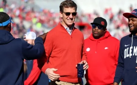 Eli Manning Discusses Ole Miss Football and Pete Golding Ahead of Fiesta Bowl