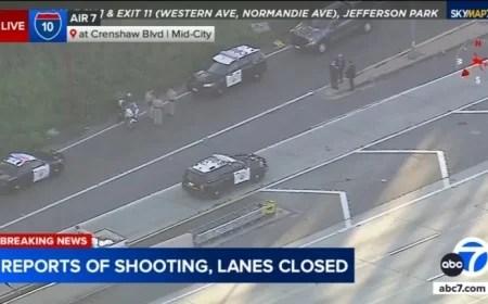 10 Freeway Shooting Closes Eastbound Lanes Near Downtown LA