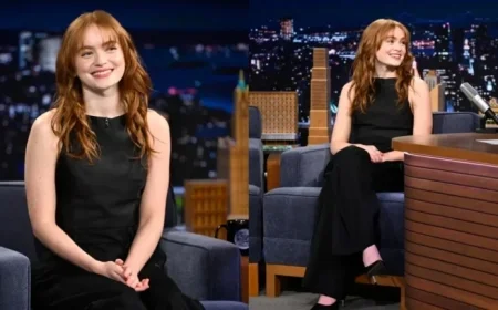 Sadie Sink Stuns in Vintage Style on ‘Tonight Show’