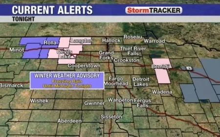 Freezing Rain and Patchy Fog Expected Tonight and Tomorrow Morning