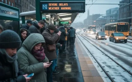 Freezing Weather Disrupts Metro and Train Travel in Newcastle and North East