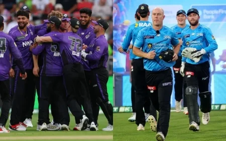 BBL 2025-26: Hobart Hurricanes vs Adelaide Strikers Match 28 Prediction