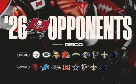 Tampa Bay Buccaneers Confirm 2026 Opponents