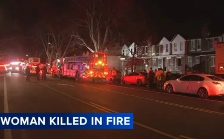 Fatal Fire Claims Woman’s Life in Philadelphia’s Ogontz Neighborhood