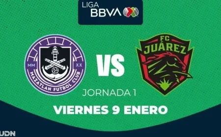 Mazatlán FC vs. FC Juárez: Clausura 2026 Jornada 1 Viewing Details