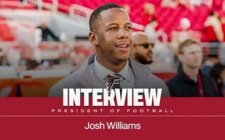 Falcons Interview Josh Williams for Football President Role