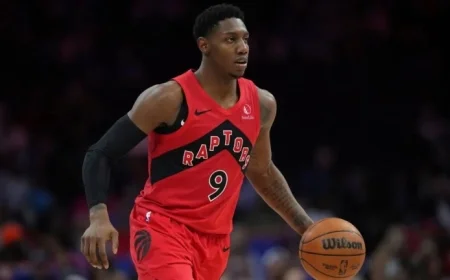 Raptors’ RJ Barrett Leaves Celtics Game with Ankle Injury