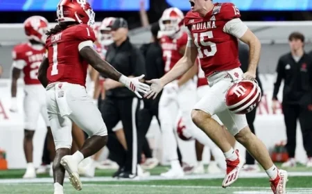 Indiana Dominates Oregon, Leading 35-7 in Peach Bowl Second Half