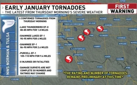 Thursday Morning Sees Four Confirmed Tornadoes