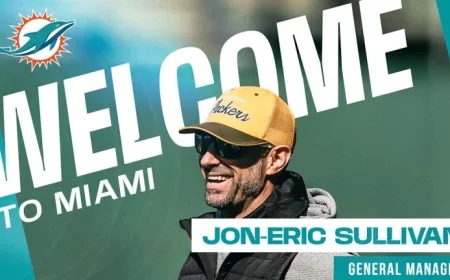 Dolphins Appoint Jon-Eric Sullivan as General Manager