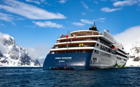 Cruise Ship Collides with Vessel Amid High Winds